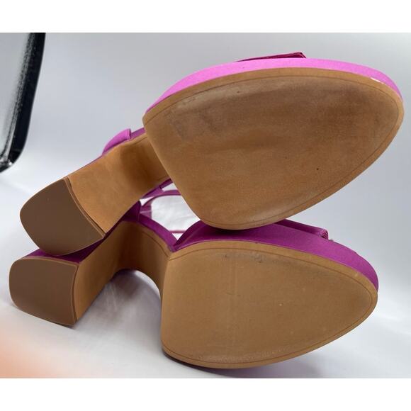 Alexandre Birman Madelina Curve 120 Pink Crystal Platform Heels Size 38 - Picture 9 of 10